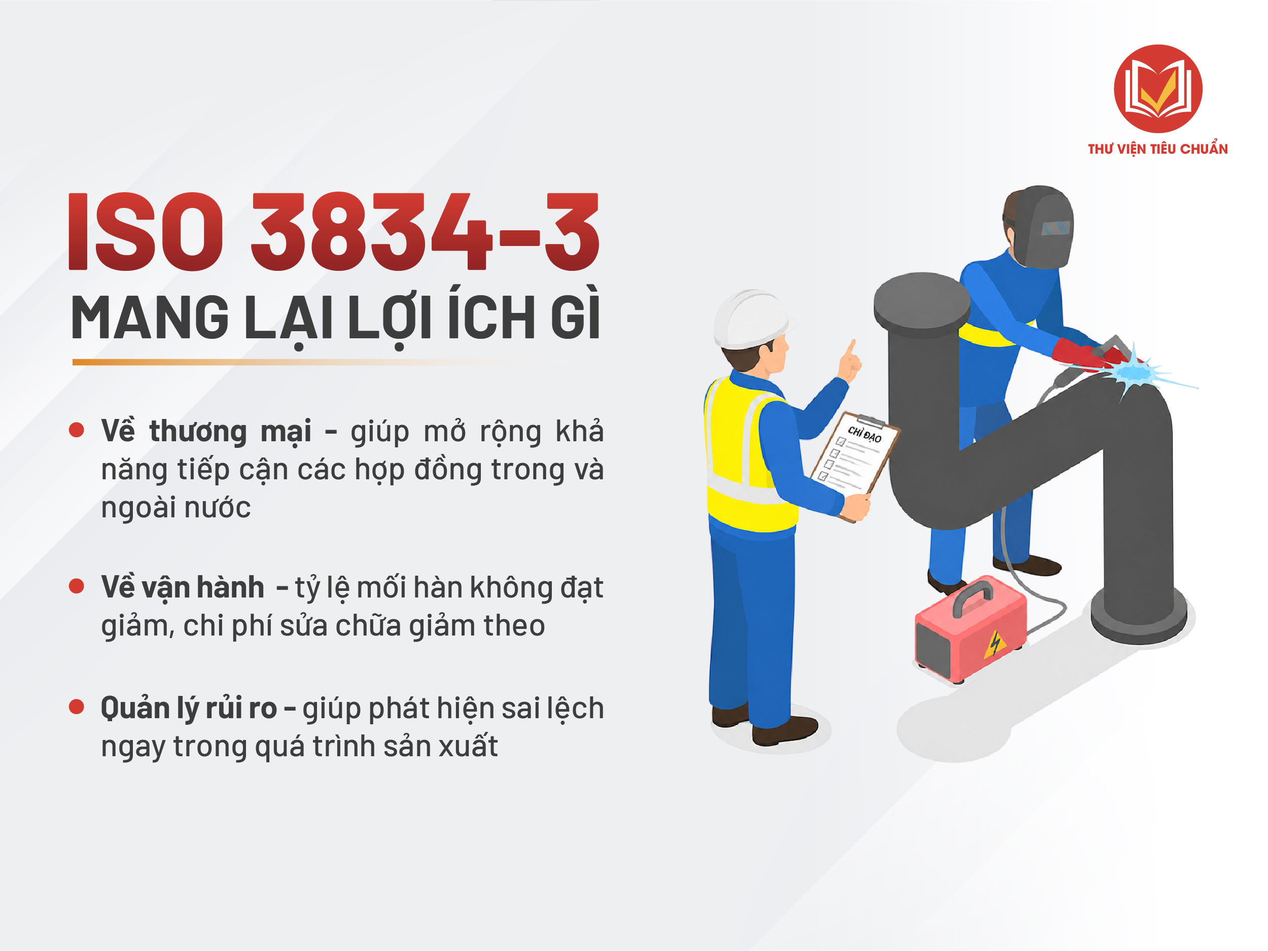 Chứng nhận ISO 3834-3 mang lại lợi ích gì