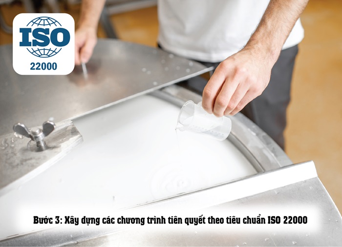 Các bước xây dựng chương trình ISO 22000 cho sản phẩm sữa