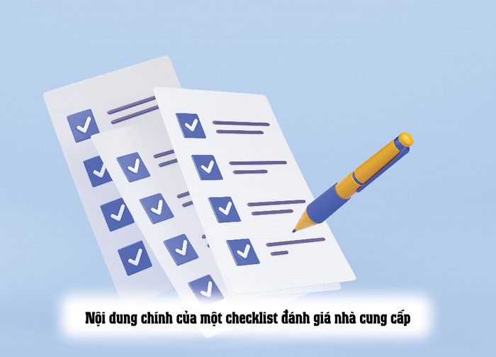 Checklist đánh giá nhà cung cấp