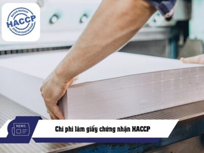 chi phí làm giấy chứng nhận haccp