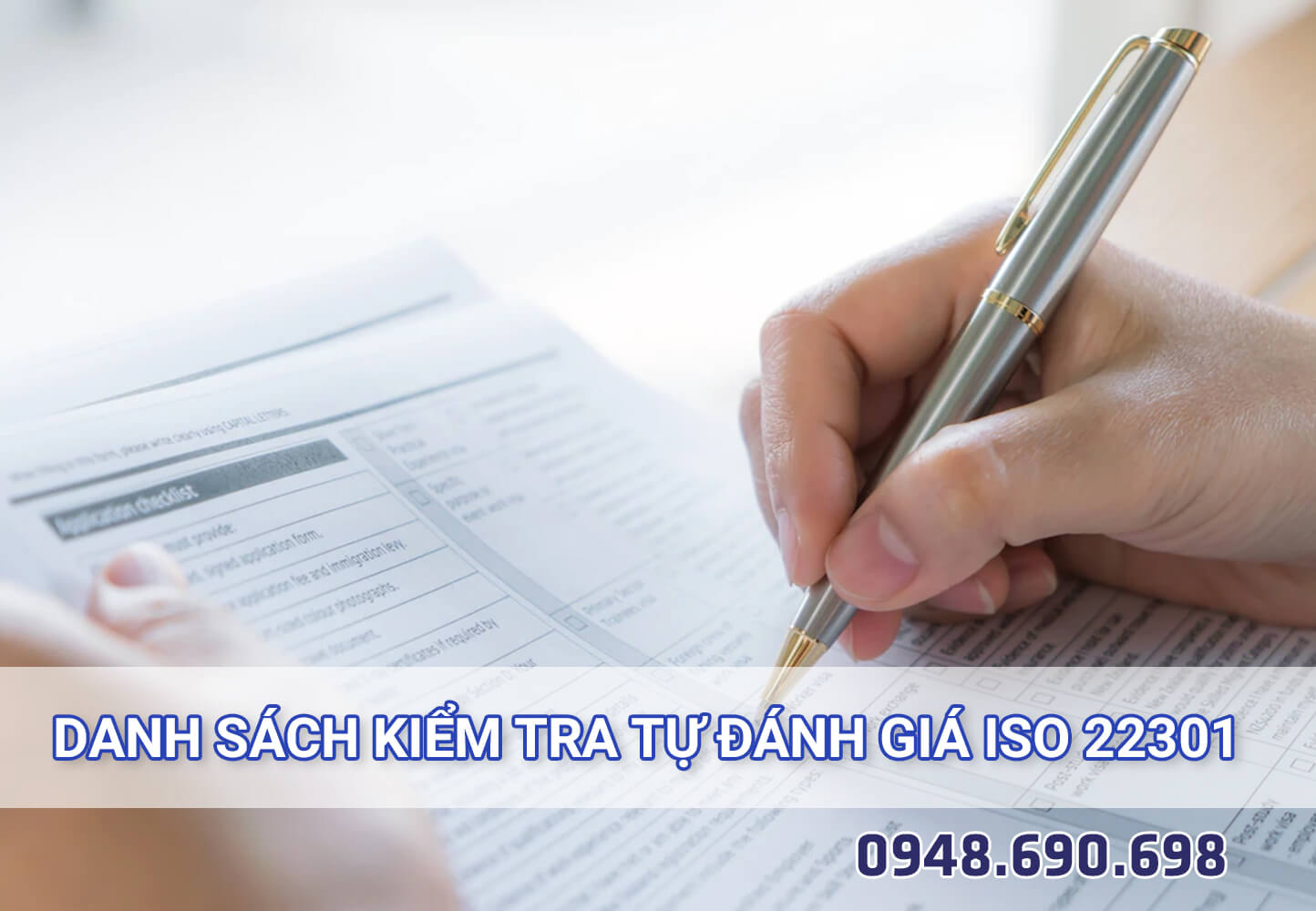 ISO 22301 self-assessment checklist