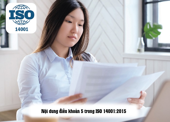 điều khoản 5 trong iso 14001